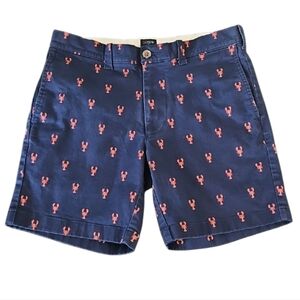J Crew Mens Lobster 🦞 Chino Shorts, Size 31